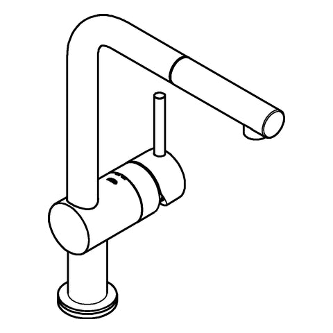 Grohe - Elektronische EH-Spültischbatterie MINTA TOUCH 31360 L-Auslauf supersteel