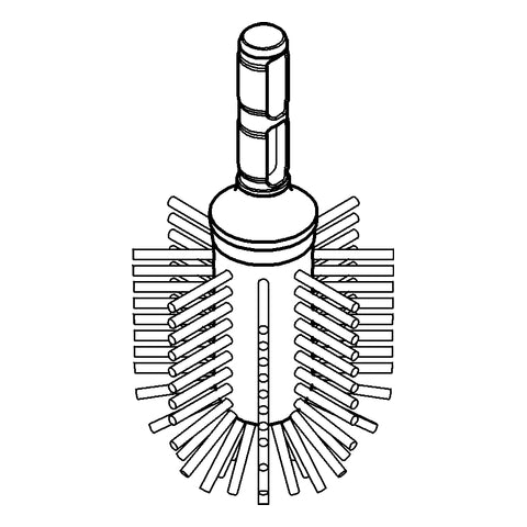 Grohe - Ersatzbürstenkopf 40207 für Toilettenbürstengarnitur