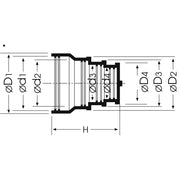 Düker - Fornatis Multiquick Verbinder DN100x70 m.2 Schellen