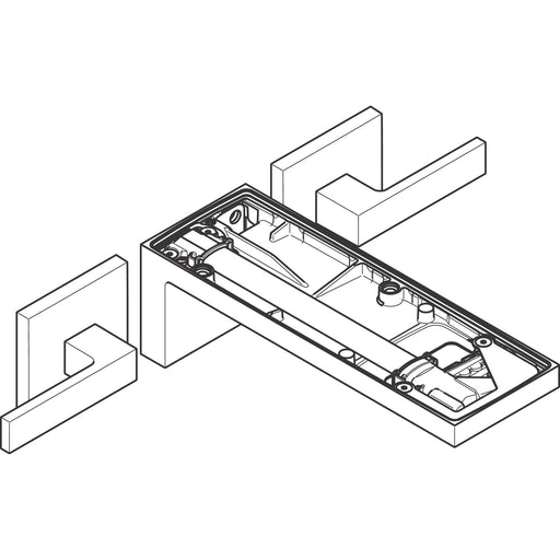 Hansgrohe - 3-L.Waschtischarmatur Axor MyEdition F-Set Wandmontage o.Platte chrom