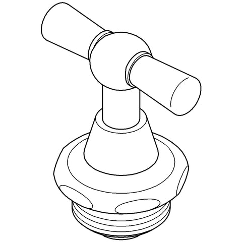 Grohe - Oberteil Knebel-Griff 41806 DN15 mit Rückflussverhinderer chrom