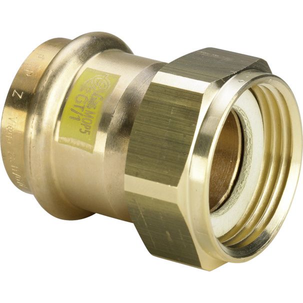 Viega - Verschraubung PROFIPRESS G 2666 28mm x 11/2 Rotguss