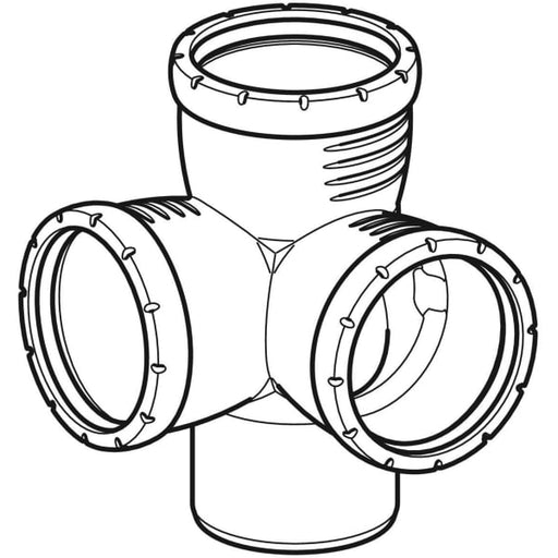 Geberit Vertriebs - Silent-Pro Eckabzweig 87,5Gr d90/90/90