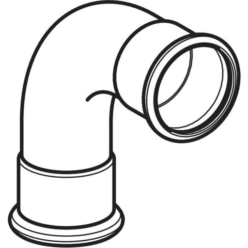 Geberit - Niro Bogen 90 Grad I / I Durchmesser: 88,9mm, # 31110