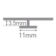 Ocean Interiors - smoothPANEL Verbindungsprofil, Typ G 2800mm chrom (hochglanz)