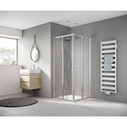 Kermi Duschdesign - Eck-Halbt. li LIGA E2L 0800x 2000 BV: 775-800 SIMG ESG klar