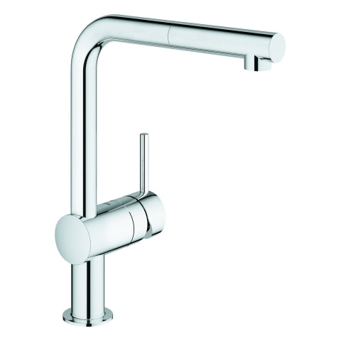 Grohe - Einhand-Spültischbatterie MINTA 31397 L-Auslauf Niederdruck chrom