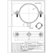 Lorowerk - Rohrschellen 00975. DN100 ohne Schalldämmung f.Gewindestift