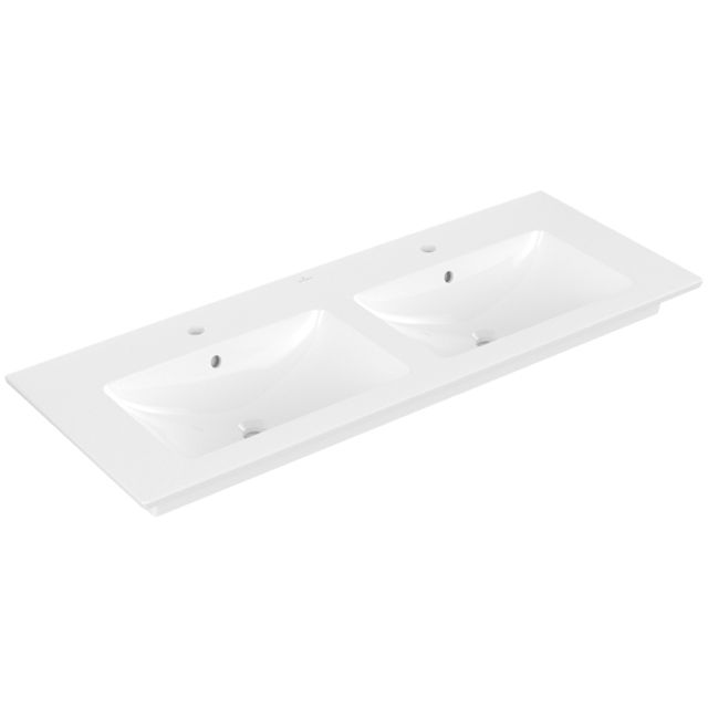 VILLEROY & BOCH - Schrank-Doppelwaschtisch VENTICELLO 4111DL 1300x500mm Weiß Alpin CeramicPlus