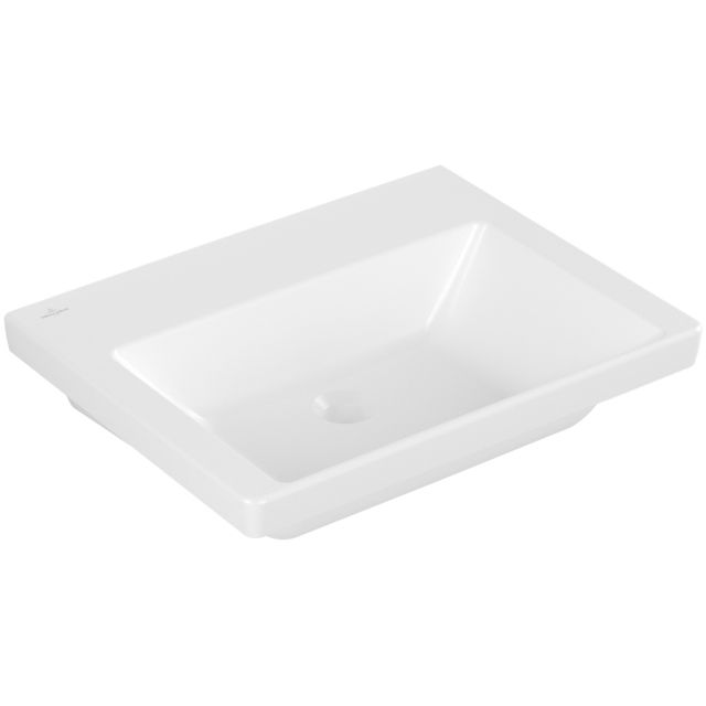 VILLEROY & BOCH - Schrankwaschtisch Subway 3.0 600x470 mm re-eckig o. ÜL. Stone White cplus