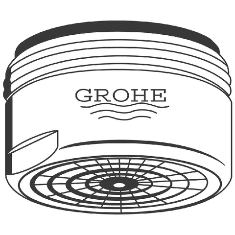 Grohe - Mousseur Durchflußklasse A 13929 15l/min bei 3 bar M24x1 weiß