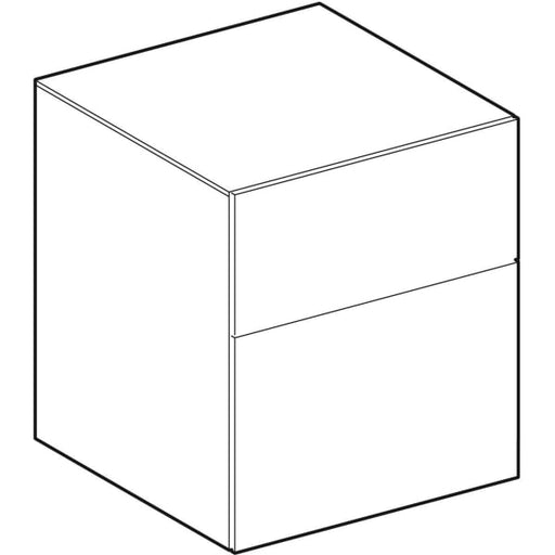 Geberit Vertriebs - Seitenschrank XENO2 mit 2 Schubladen 45x51x46,2cm, weiß