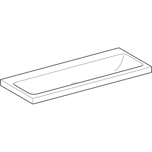 Geberit Vertriebs - iCon Light Waschtisch 120x48cm ohne Hahnloch, ohne Ül., weiß, KeraTect