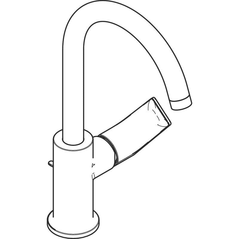 Hansgrohe - Einhebel-Waschtischmischer Rebris E 210 Schwenkauslauf m.Zugstange MSW