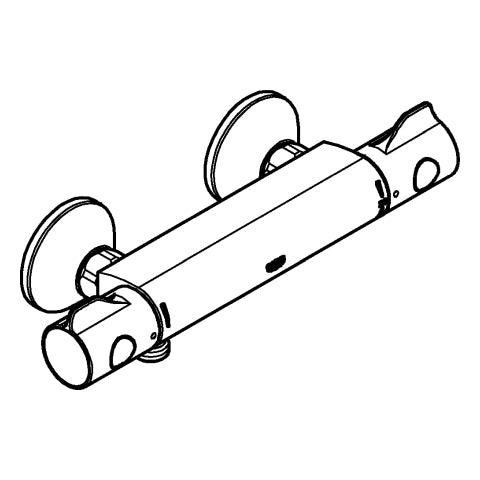 Grohe - THM-Brausebatterie Grohtherm 800 102202 Wandm. eigensicher matte black