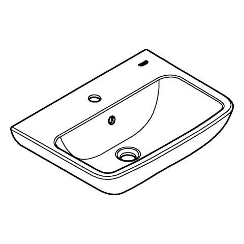 Grohe - Waschtisch BauEdge Keramik 39807 wandhängend 550x400mm alpinweiß