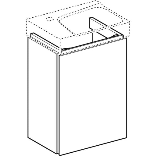 Geberit Vertriebs - Unterschrank XENO2 f. Handwaschbecken mit einer Tür, 38x52,5x26,5cm, weiß