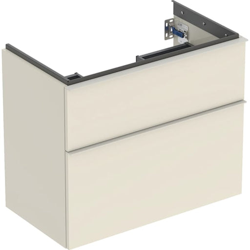 Geberit Vertriebs - iCon Unterschrank f. WT, verk. Ausld. 74x61,5x41,6cm, 2 Schubl., sandgrau