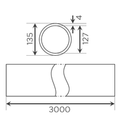 Fornatis - Rohr DN 125x3000 per Stück