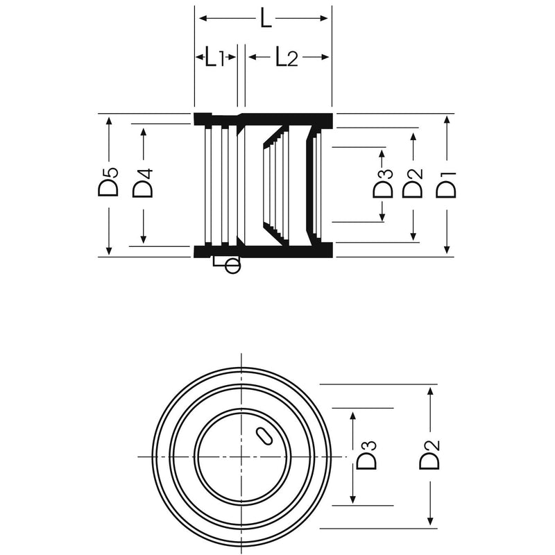 Düker - Fornatis Konfix Verbinder DN50 41-56mm