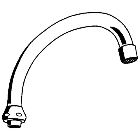 Grohe - Rohrauslauf Ausladung 140mm 13071 schwenkbar o. Anschlag chrom