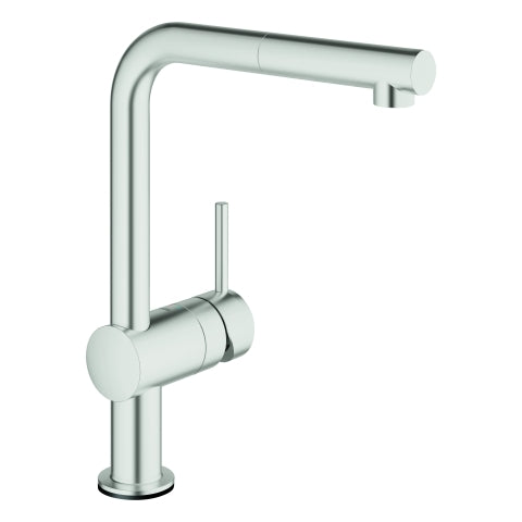 Grohe - Elektronische EH-Spültischbatterie MINTA TOUCH 31360 L-Auslauf supersteel