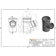 Gebr. Ostendorf - Safe Abzweig DN/OD 110/78 67Grad