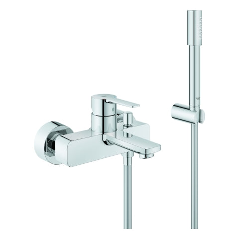 Grohe - EH-Wannenbatterie LINEARE 33850 Wandmontage mit Brausegarnitur chrom