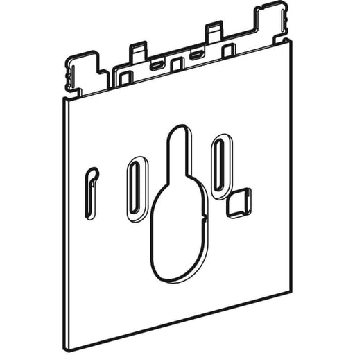 Geberit Vertriebs - Designplatte AQUACLEAN Komplettanlage unten Glas weiß