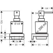 Hansgrohe - Lotionspender ADDSTORIS mattschwarz