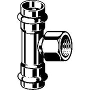 Viega - T-Stück TEMPONOX 1717.2 42mm x 1/2IGx42mm Stahl nichtrostend
