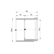 Wavin - Reduktion AS+ DN 90x70 kurz
