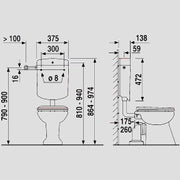 Sanitärtechnik Eisenberg - Sanit�rtechnik Eisenberg Spülkasten bonito duo (6-9L) tiefhängend mit Eckventil weiß