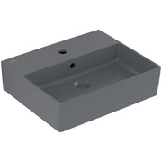 VILLEROY & BOCH - Waschbecken Memento 2.0 500x420mm re-eckig 1HL. m. ÜL. Graphite cplus