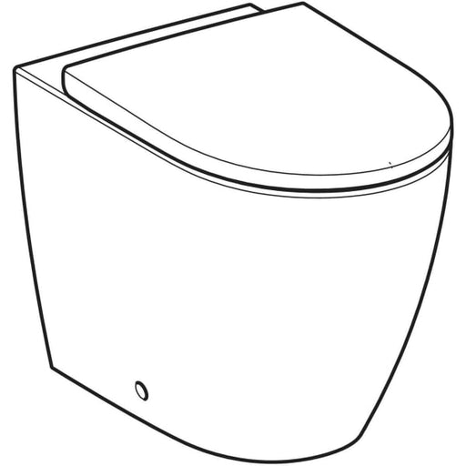 Geberit Vertriebs - iCon Set SWC, Tiefsp., wandbündig geschl.,TurboFlush, WC-Sitz T:56cm, weiß
