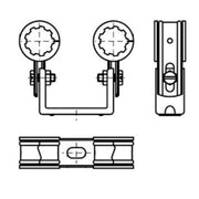 Walraven - Bismat Doppelschelle f.Cu-Rohr 15mm