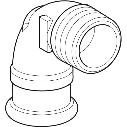 Geberit Vertriebs - Rotguss Übergangswinkel Du: 12mm - 3/8 AG, 90 Grad, # 63892