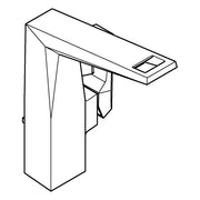 Grohe - EH-WT-Batt. Allure Bril. PC 24400 L-Size Griff Rändelstruktur chrom