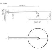 Dornbracht - RB m. Wandanb. übergreifend rund 28679970 chrom
