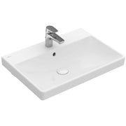 VILLEROY & BOCH - Waschtisch eckig 600x470mm 1HL m.ÜL CeramicPlus unterbaufähig weiß