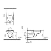 VitrA Bad - T-WWC CONFORMA 70cm weiß