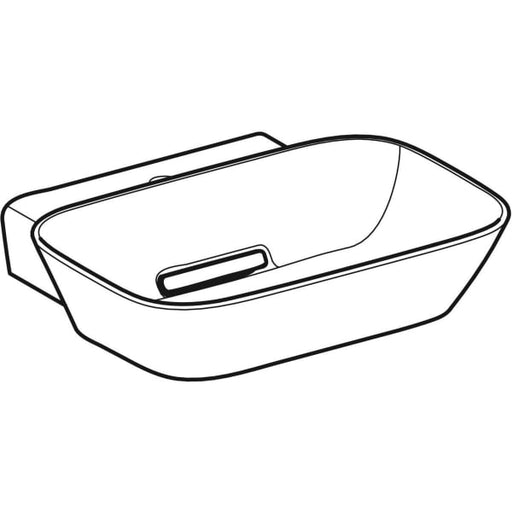 Geberit Vertriebs - ONE AS-WT, Schalenform, 50x42,5 cm m. Hl., o. Ül., weiß, matt/weiß glzd