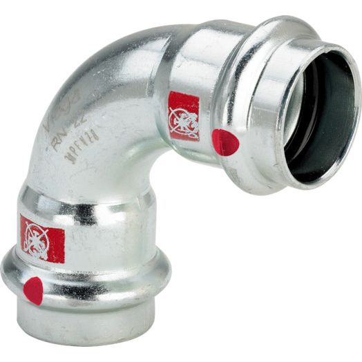 Viega - Bogen 90 Grad PRESTABO 1116 15mm Stahl verzinkt