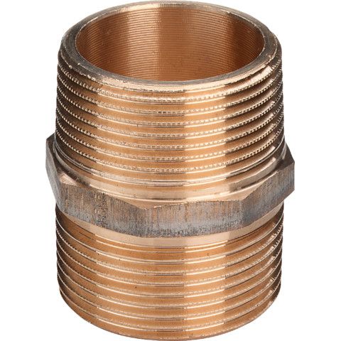 Viega - Doppelnippel 3280 1/4 AG Rotguss