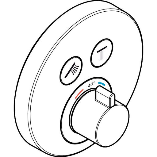 Hansgrohe - Thermostat Unterputz ShowerSelect S Fertigset 2 Verbraucher chrom