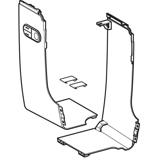 Geberit Vertriebs - Set Designabdeckung seitlich f. Geberit AquaClean Mera, weiß