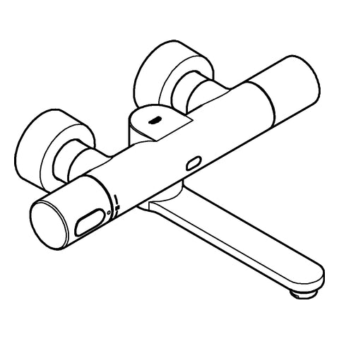 Grohe - IR-WT Elektronik EUROSMART 36333 CE THM Wand Auslauf 230mm 6V chrom
