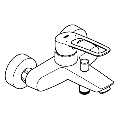 Grohe - EH-Wannenbatt. EUROSMART 25241_3 Wandmontage offener Hebel chrom