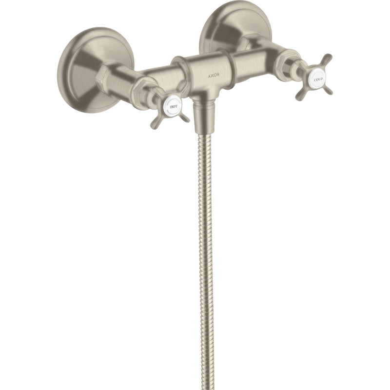 Hansgrohe - 2-Griff Brausearmatur Axor MONTREX 16560820 AP brushed nickel