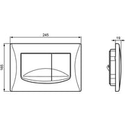 Ideal Standard - Betätigungsplatte M2 SOLEA, mechanische Auslösung, Chrom